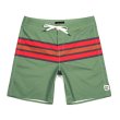 画像1: [BRIXTON]-BARGE STRIPE TRUNK-JADE- (1)