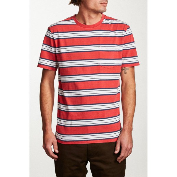 画像3: [BRIXTON]-HILT WASHED S/S POCKET-RED- (3)