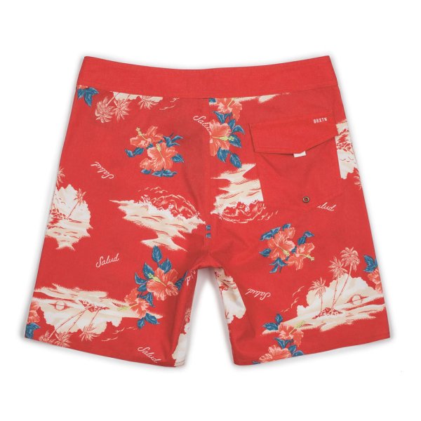 画像2: [BRIXTON]-BARGE TRUNK-RED/CREAM- (2)