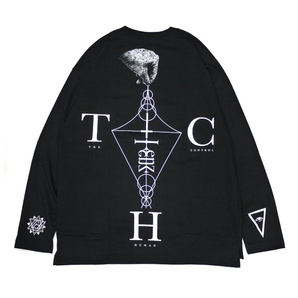 画像1: [CRACKHOUSE]-Lenz x CH LongSleeve Tee-BLACK- (1)