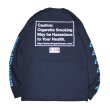 画像2: [DxAxM]-ROLL YOUR OWN L/S Tee-NAVY- (2)