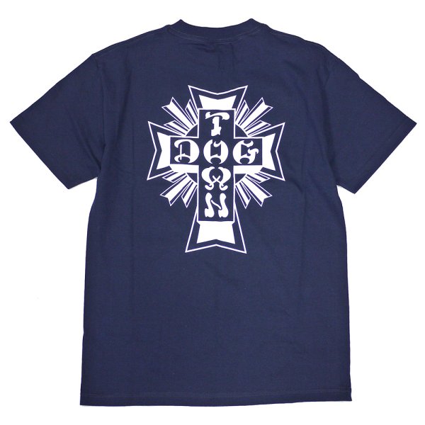 画像1: [DOGTOWN]-Cross Logo S/S Tee-NAVY- (1)