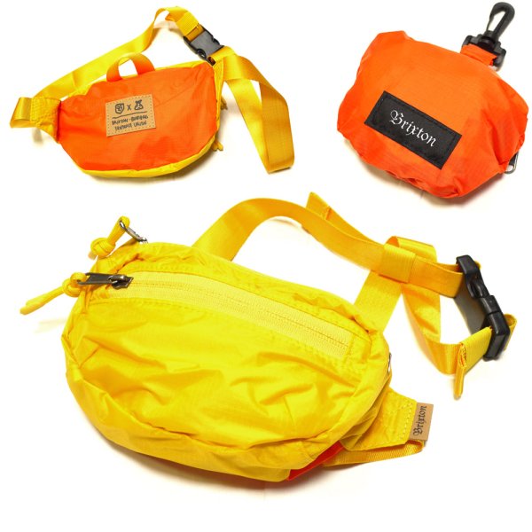 画像1: [BRIXTON]-HEWES BUM HIP PACK-YELxORG- (1)