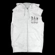 画像2: [DxAxM]-Satanism Sleeve Less Zip Parka-GRY- (2)