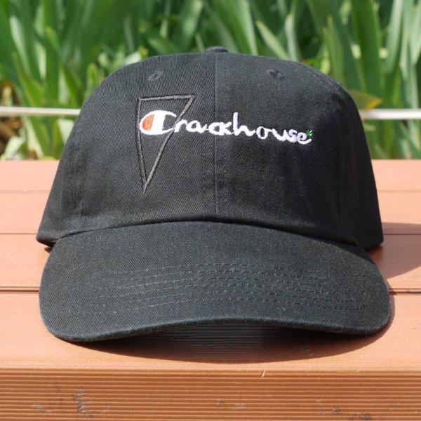 画像2: [CRACK HOUSE]-CH CHAMPION HOUSE 6panel CAP-BLACK- (2)