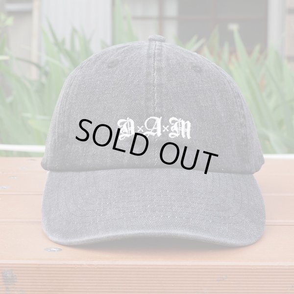画像2: [DxAxM]-LOGO 6 Panel Cap-Denim Black- (2)