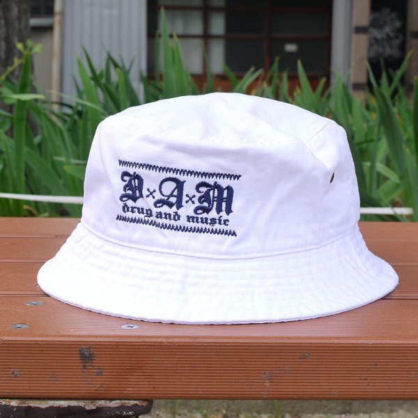 画像1: [DxAxM]-KLASSiC BUCKET HAT-WHITE/NAVY- (1)