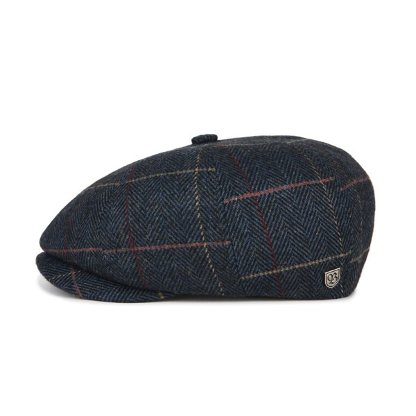 画像1: [BRIXTON]-BROOD SNAP CAP-NAVY PLAID- (1)