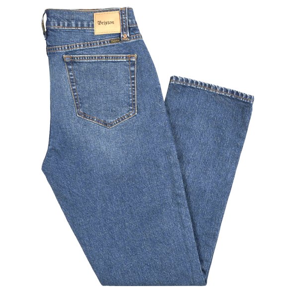 画像2: [Brixton]-RESERVE 5-POCKET DENIM PANT-WORN INDIGO- (2)