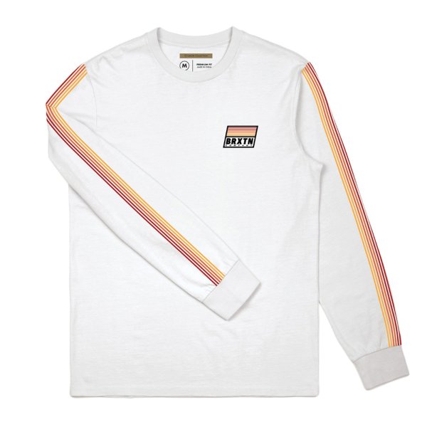 画像3: [BRIXTON]-BANYAN II L/S STANDARD TEE-WHITE- (3)