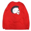 画像2: [seedleSs]-Mohican Skull L/S tee-red- (2)