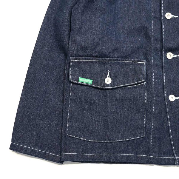 画像4: [seedleSs]-SD DENIM COVERALL JACKET-IT INDIGO- (4)