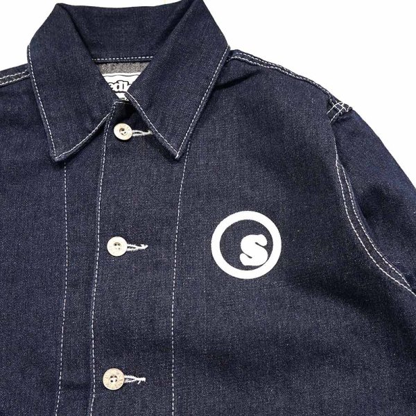 画像1: [seedleSs]-SD DENIM COVERALL JACKET-IT INDIGO- (1)