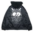 画像1: [DxAxM]-WEED SKULL FLEECE HOODIE JACKET-BLACK- (1)