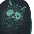 画像4: [DxAxM]-WEED SKULL L/S Tee-BLACK- (4)