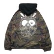 画像1: [DxAxM]-WEED SKULL FLEECE HOODIE JACKET-CAMO- (1)