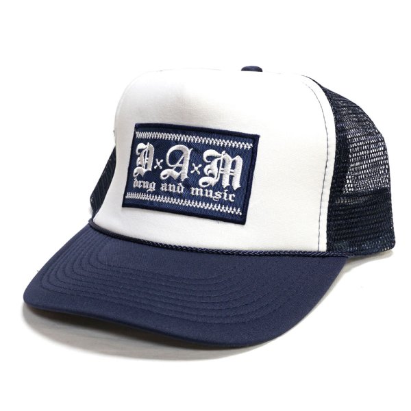 画像1: [DxAxM]-KLASSiC MESH CAP-WHITE/NAVY- (1)