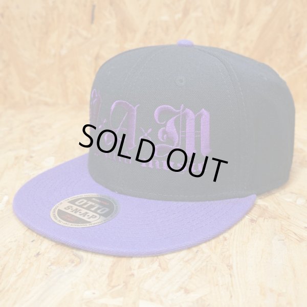 画像2: [DxAxM]-KLASSiC SNAP BACK CAP-BKxPPL- (2)