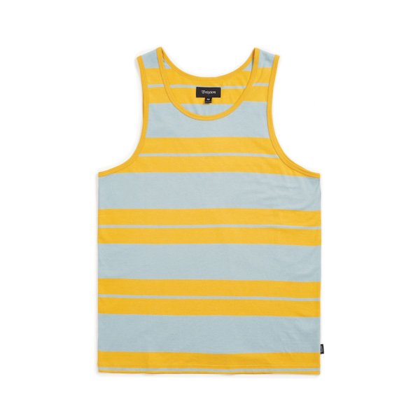 画像1: [BRIXTON]-HILT TANK-GOLD/LIGHT BLUE- (1)