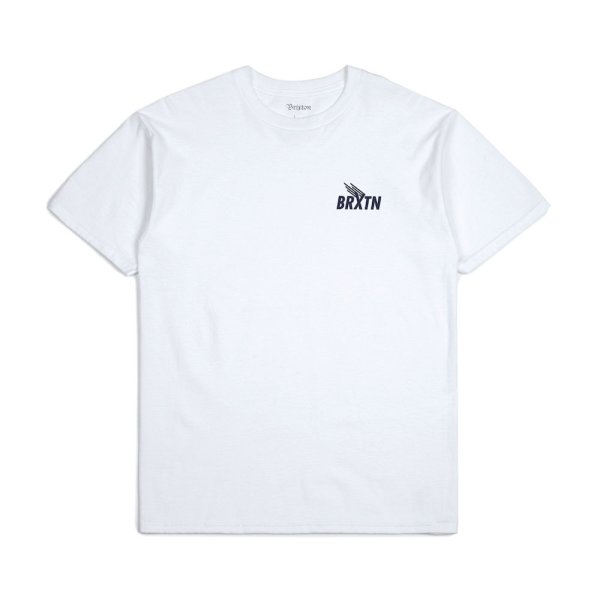 画像1: [BRIXTON]-ROGERS III S/S STANDARD TEE-WHITE- (1)