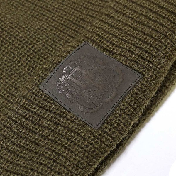 画像3: -SALE-BLACKFLYS-COLLEGE LOGO KNITCAP-OLIVE- (3)