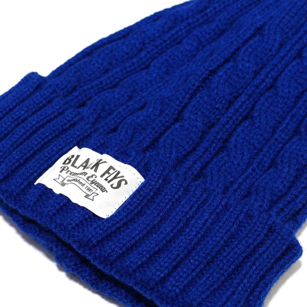 画像1: -30%off-[BLACK FLYS]-PREMIUM CABLE KNIT-ROYAL- (1)