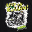 画像3: [seedleSs]-KEEP ROLLIN Tシャツ-Black- (3)