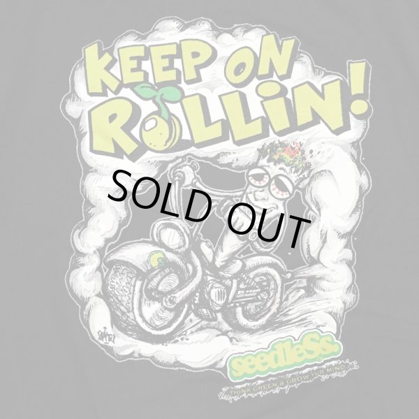 画像3: [seedleSs]-KEEP ROLLIN Tシャツ-Black- (3)