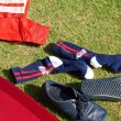 画像1: [SURF SKATE CAMP]-Two Line Socks-NAVY- (1)