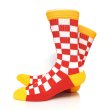 画像1: [SURF SKATE CAMP]-Checker Socks-RED- (1)