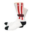 画像1: [SURF SKATE CAMP]-Two Line Socks-WHITE- (1)