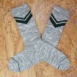 画像2: [SURF SKATE CAMP]-V Line Socks-GREY- (2)