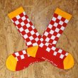 画像2: [SURF SKATE CAMP]-Checker Socks-RED- (2)