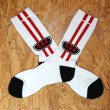 画像2: [SURF SKATE CAMP]-Two Line Socks-WHITE- (2)