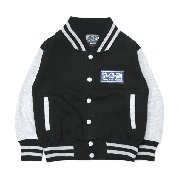 画像1: [DxAxM]-KIDS STADIUM JACKET-BK/H.GRY- (1)