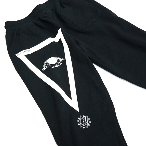 画像4: [CRACK HOUSE]-CH SWEAT PANTS-BLACK-CH SW/P-19- (4)