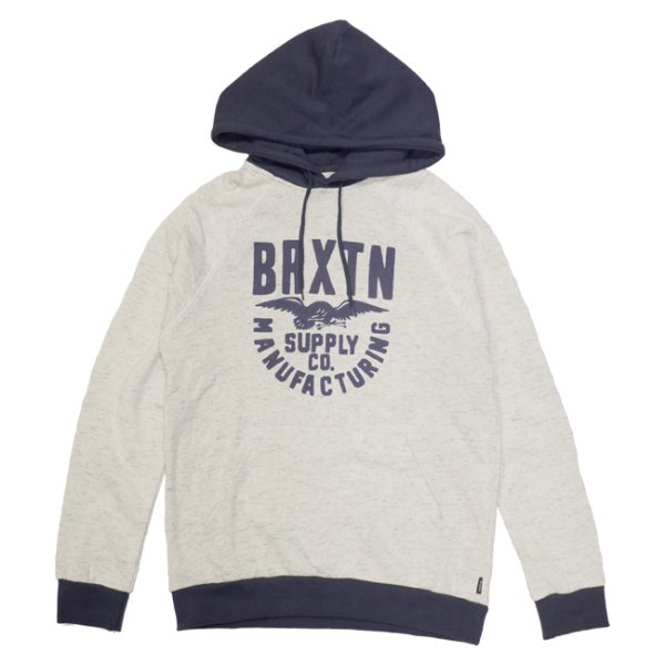 画像1: -40%off-[Brixton]-ALLIANCE HOOD FLEECE-H.STONE- (1)