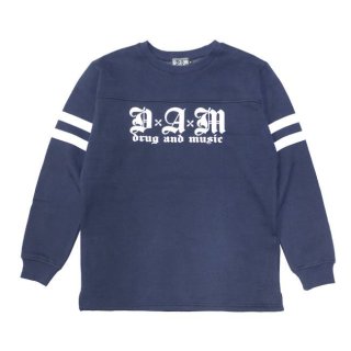 Drug And Music ドラッグアンドミュージック　パーカー　難あり DxAxM(Drug And Music) L/S TOPS,長袖,パーカー CRUCIAL（クルー