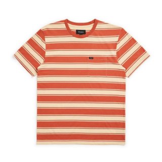 Brixton Mens Hilt Pocket Knit S//S T-Shirt Leaf Patriot Blue M New