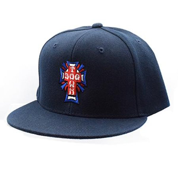 画像1: [DOG TOWN]-Cross Logo USA Snapback Cap-NAVY- (1)