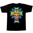 画像1: [DOG TOWN]-Cross Logo NEON S/S Tee-BLACK- (1)