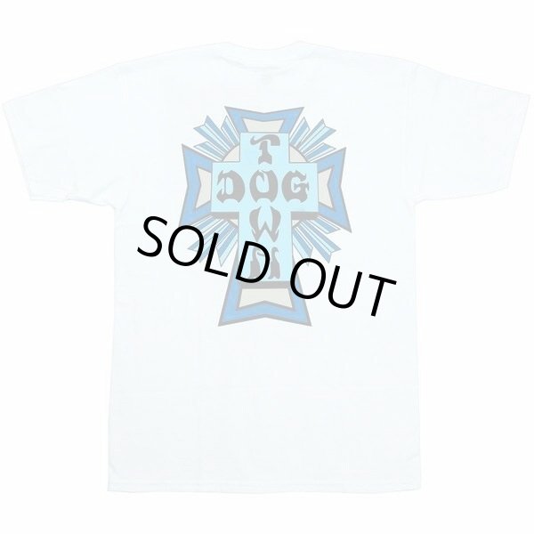 画像1: [DOG TOWN]-Cross Logo color S/S Tee-WHITE- (1)