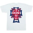 画像1: [DOG TOWN]-Cross Logo USA S/S Tee-WHITE- (1)