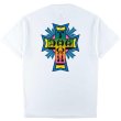 画像1: [DOG TOWN]Cross Logo NEON S/S Tee-WHITE- (1)