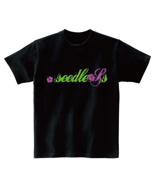 画像1: [seedleSs]-Hawaiian style S/S Tee-BLACK- (1)