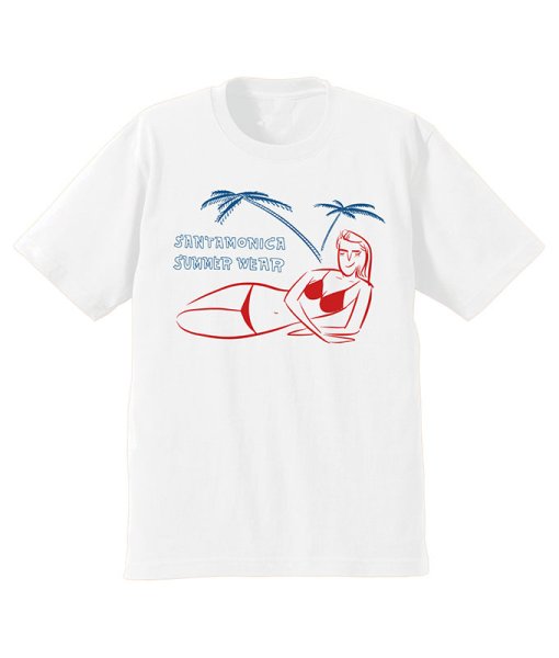 画像1: [SANTAMONICA SUMMER WEAR]-BIKINI GIRL S/S Tee-WHITE- (1)