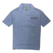 画像1: [seedleSs]-sd cotton/hemp open shirts-sax blue- (1)