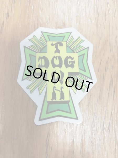 画像1: [DOG TOWN]-Cross Logo STICKERS-GREEN-2"- (1)