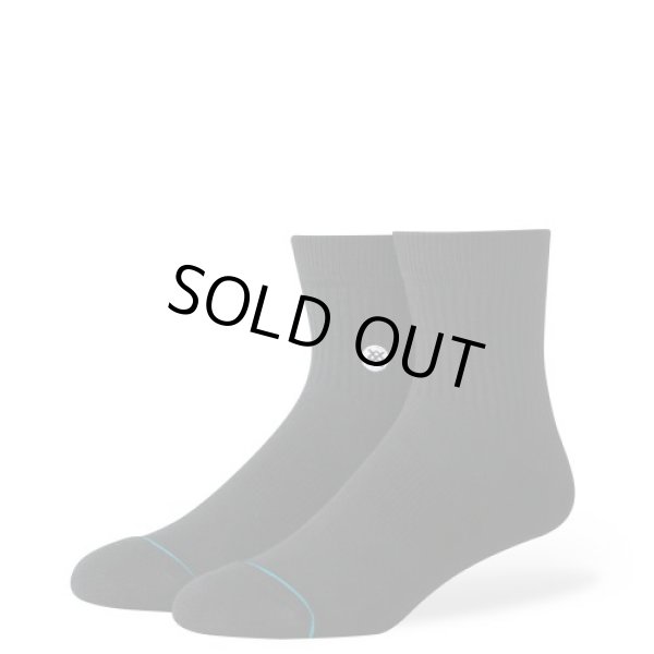 画像1: [STANCE]-ICON QTR-BLACK/WHITE- (1)