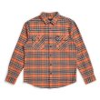 画像1: [BRIXTON]-BOWERY L/S FLANNEL-SALMON/NAVY- (1)